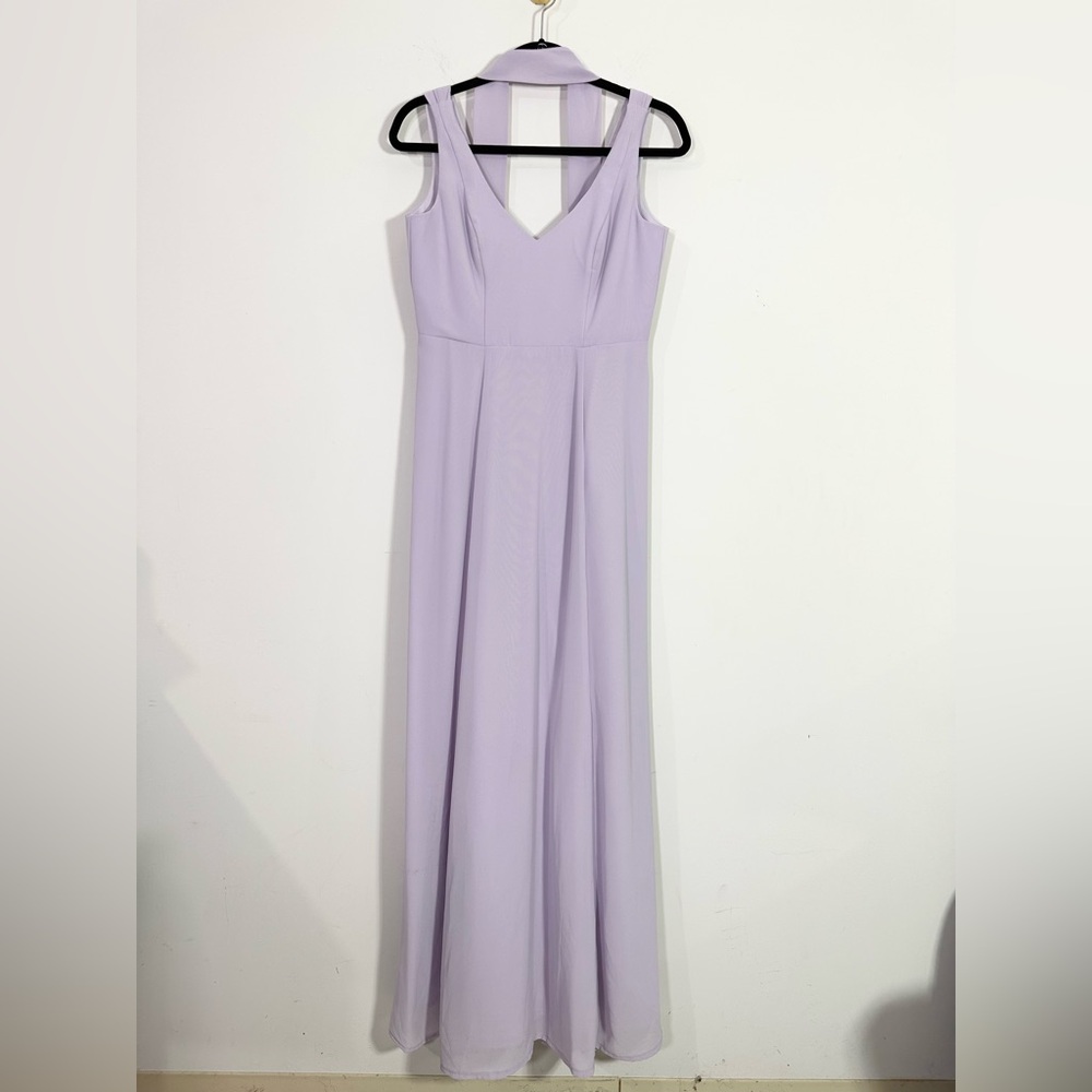 Show Me Your MuMu Lavender Maxi Dress with Choker Detail